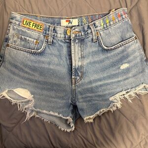 Aviator Nation Live Free Denim Shorts – Size 29
